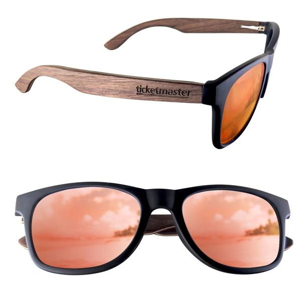 Polarized or Mirror Wood Miami Sunglasses - Polarized or Mirror Wood Miami Sunglasses - Image 5 of 18