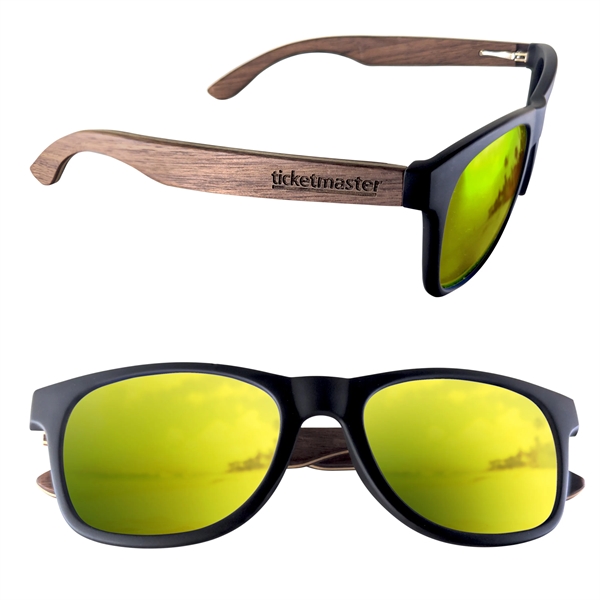 Polarized or Mirror Wood Miami Sunglasses - Polarized or Mirror Wood Miami Sunglasses - Image 7 of 18