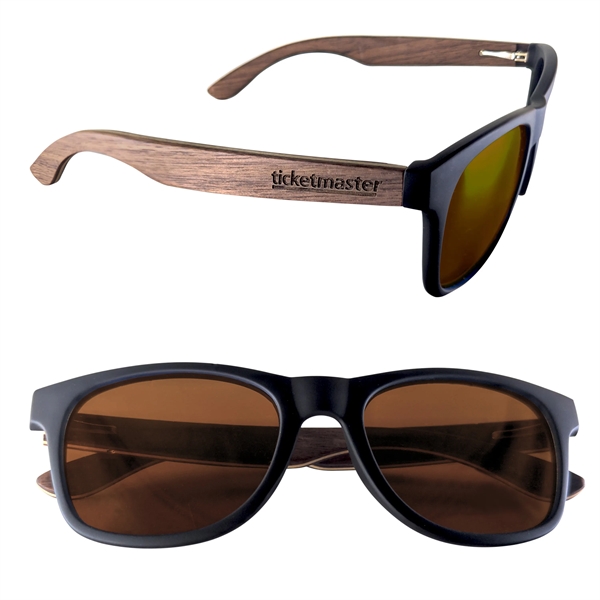 Polarized or Mirror Wood Miami Sunglasses - Polarized or Mirror Wood Miami Sunglasses - Image 10 of 18