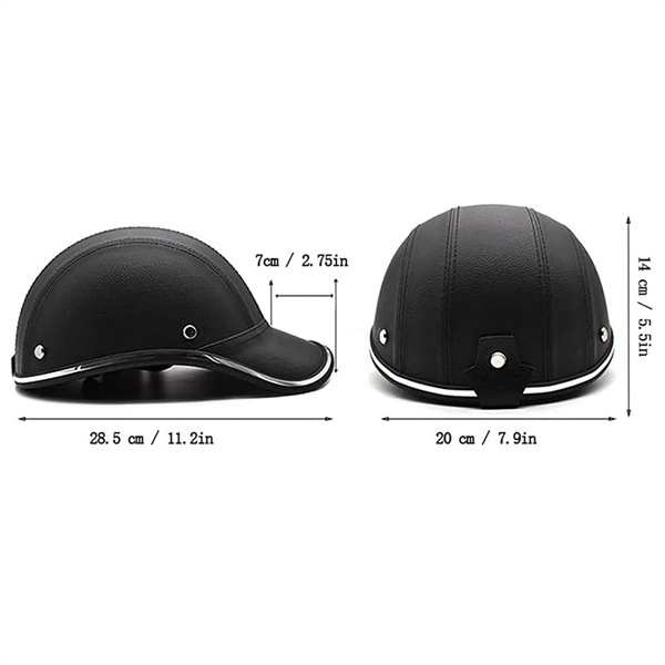 Adult Motorcycle Half Helmet - Adult Motorcycle Half Helmet - Image 1 of 5