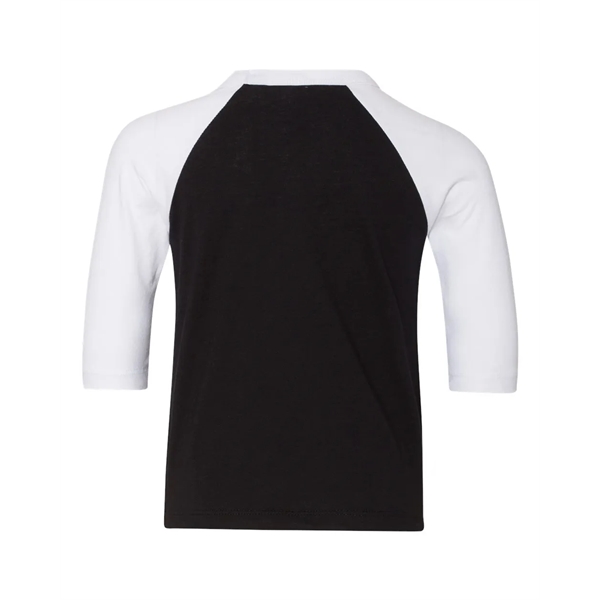 BELLA + CANVAS Toddler Three-Quarter Sleeve Baseball Tee - BELLA + CANVAS Toddler Three-Quarter Sleeve Baseball Tee - Image 2 of 30