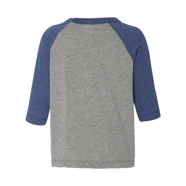 BELLA + CANVAS Toddler Three-Quarter Sleeve Baseball Tee - BELLA + CANVAS Toddler Three-Quarter Sleeve Baseball Tee - Image 19 of 30