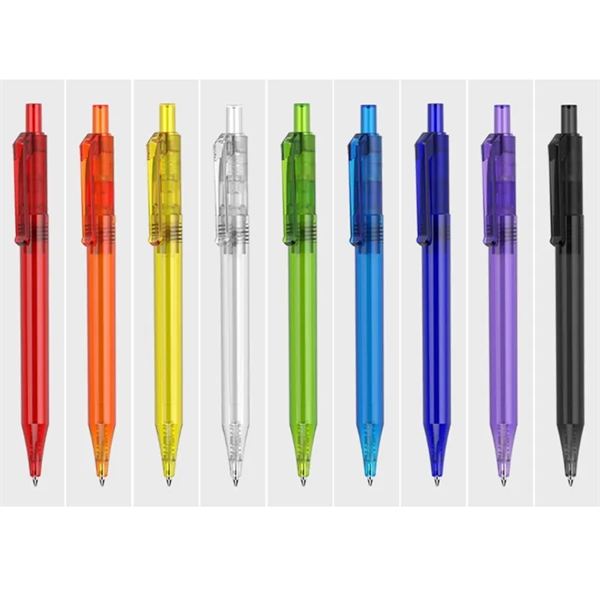 Slim Colorful Plastic Ballpoint Click Retractable Ballpen - Slim Colorful Plastic Ballpoint Click Retractable Ballpen - Image 1 of 1