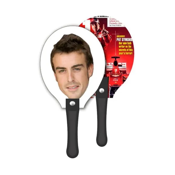 Racket / Guitar / Face Shape Hand Fan - Racket / Guitar / Face Shape Hand Fan - Image 0 of 0