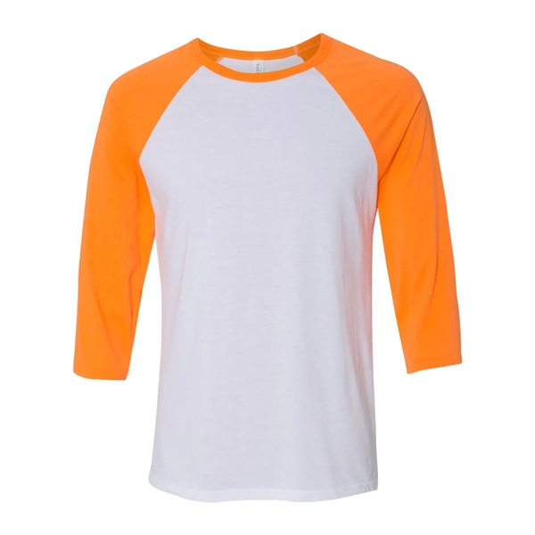BELLA + CANVAS Three-Quarter Sleeve Baseball Tee - BELLA + CANVAS Three-Quarter Sleeve Baseball Tee - Image 77 of 93