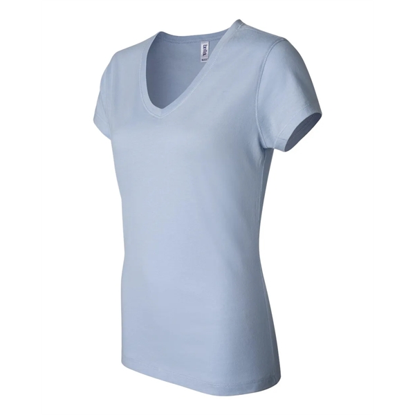 BELLA + CANVAS Women's Jersey V-Neck Tee - BELLA + CANVAS Women's Jersey V-Neck Tee - Image 3 of 42