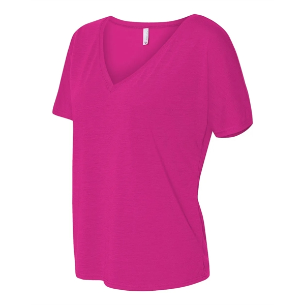 BELLA + CANVAS Women's Slouchy V-Neck Tee - BELLA + CANVAS Women's Slouchy V-Neck Tee - Image 4 of 63