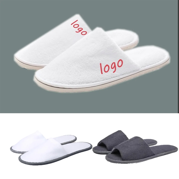 Coral Fleece Disposable Hotel Slippers