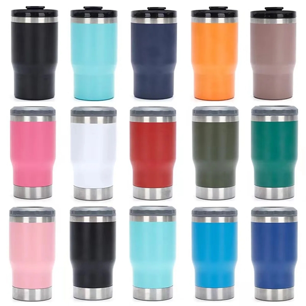 14 oz Vacuum Stainless Steel Can Cooler w/ Custom Imprint - 14 oz Vacuum Stainless Steel Can Cooler w/ Custom Imprint - Image 1 of 1