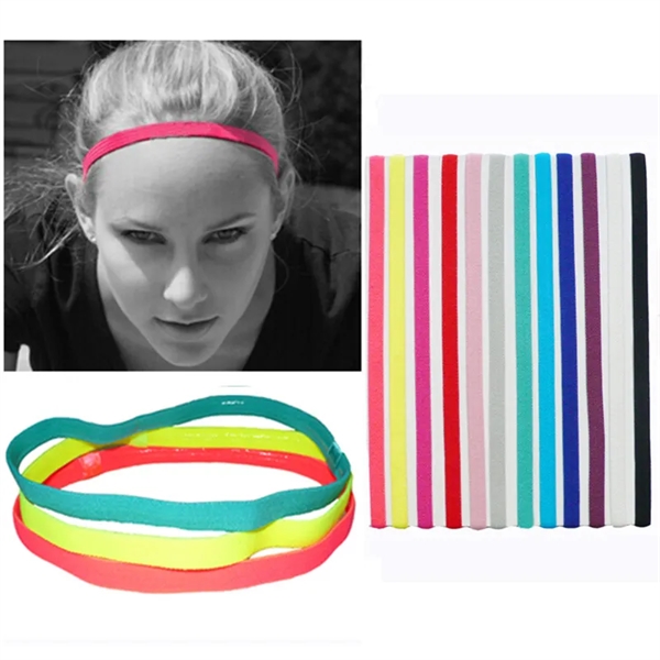 Non-Slip Elastic Sport Headbands - Non-Slip Elastic Sport Headbands - Image 1 of 2