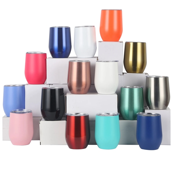 12 oz. Double Wall Vacuum Insulated Wine Tumbler - 12 oz. Double Wall Vacuum Insulated Wine Tumbler - Image 1 of 1