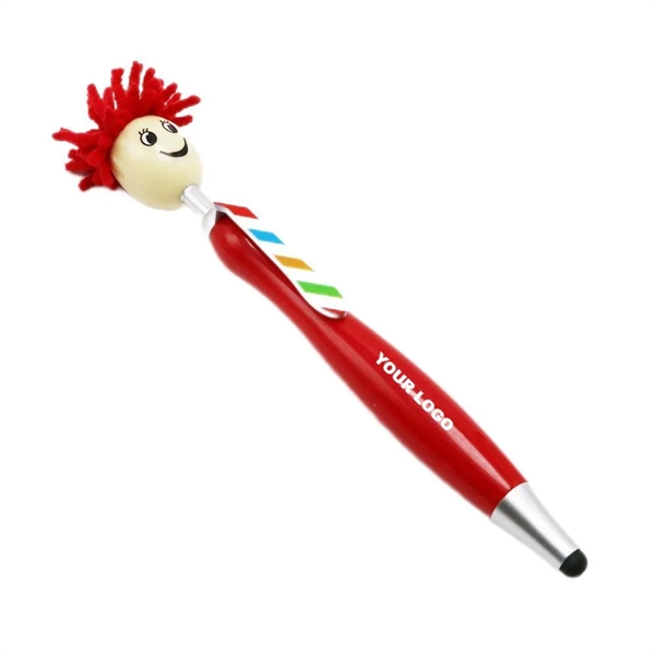 Silly Head Stylus Ballpoint Pen - Silly Head Stylus Ballpoint Pen - Image 0 of 4