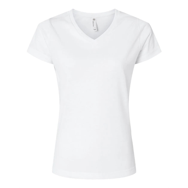 SubliVie Women's Polyester Sublimation V-Neck Tee - SubliVie Women's Polyester Sublimation V-Neck Tee - Image 1 of 2