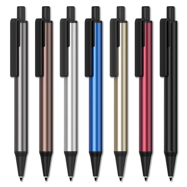 Aluminum Alloy Retractable Click Office Ballpoint Pen - Aluminum Alloy Retractable Click Office Ballpoint Pen - Image 0 of 2