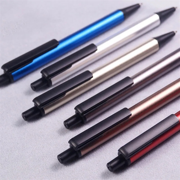 Aluminum Alloy Retractable Click Office Ballpoint Pen - Aluminum Alloy Retractable Click Office Ballpoint Pen - Image 1 of 2