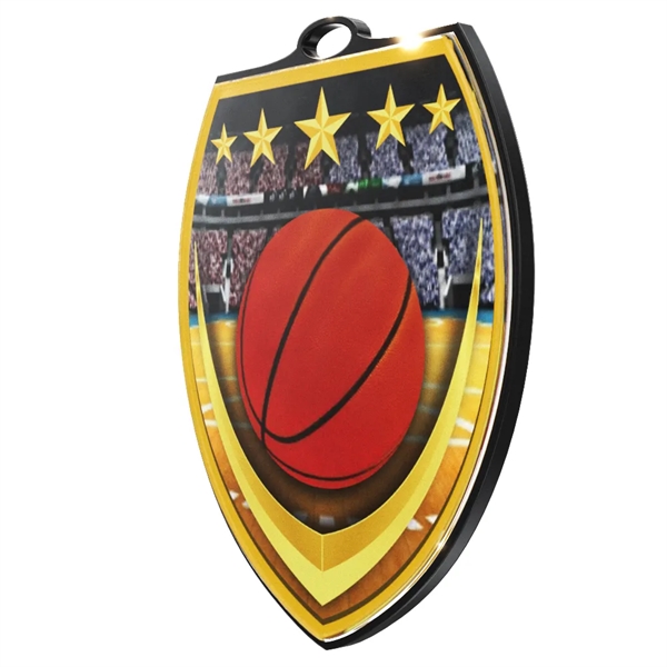 3" Vibraprint™ Shield Medal (Various Activities) - 3" Vibraprint™ Shield Medal (Various Activities) - Image 5 of 26