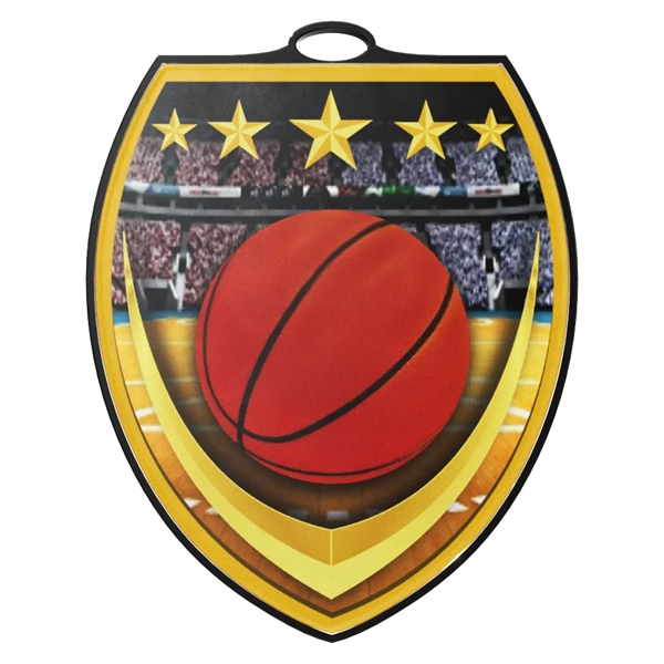 3" Vibraprint™ Shield Medal (Various Activities) - 3" Vibraprint™ Shield Medal (Various Activities) - Image 6 of 26