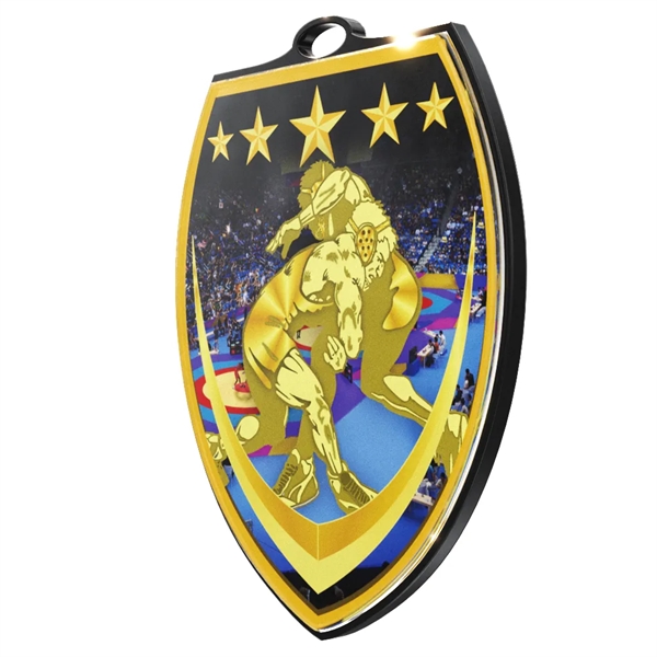 3" Vibraprint™ Shield Medal (Various Activities) - 3" Vibraprint™ Shield Medal (Various Activities) - Image 23 of 26