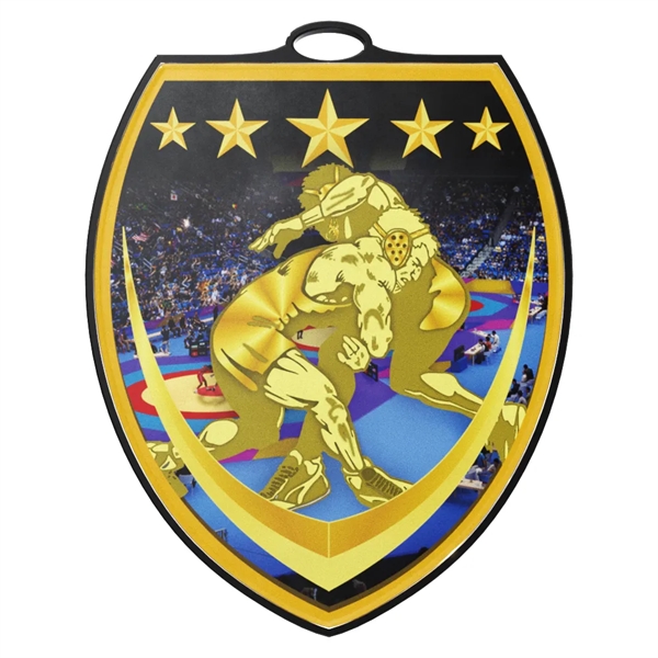 3" Vibraprint™ Shield Medal (Various Activities) - 3" Vibraprint™ Shield Medal (Various Activities) - Image 24 of 26