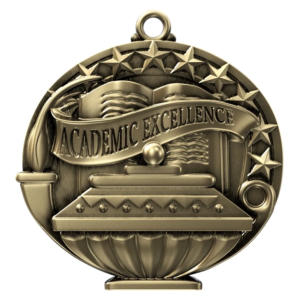 2" Academic Performance Medal EXCELLENCE in Gold - 2" Academic Performance Medal EXCELLENCE in Gold - Image 0 of 3