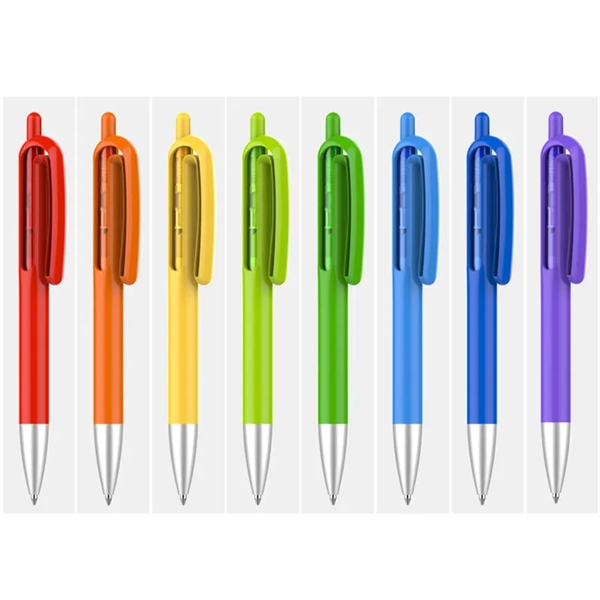 Creative Colorful Retractable Click Ballpoint Pen - Creative Colorful Retractable Click Ballpoint Pen - Image 1 of 4