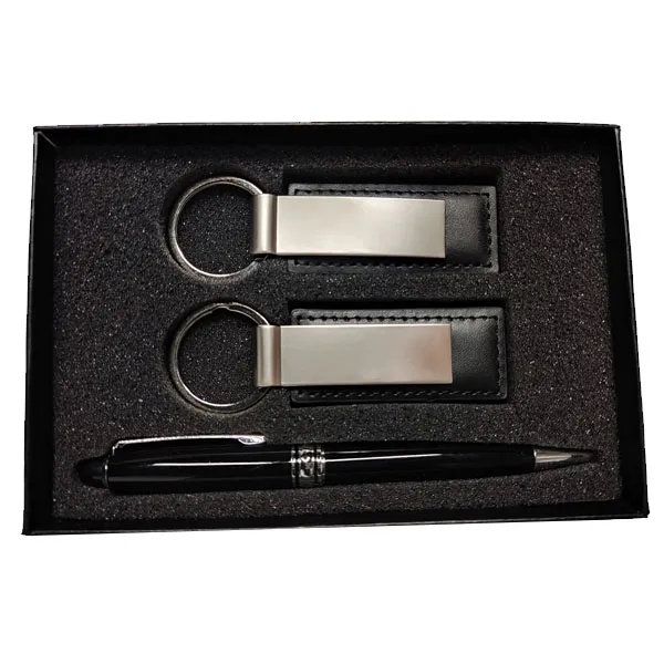Executive Pen And Leatherette Keychain Gift Sets - Executive Pen And Leatherette Keychain Gift Sets - Image 1 of 3