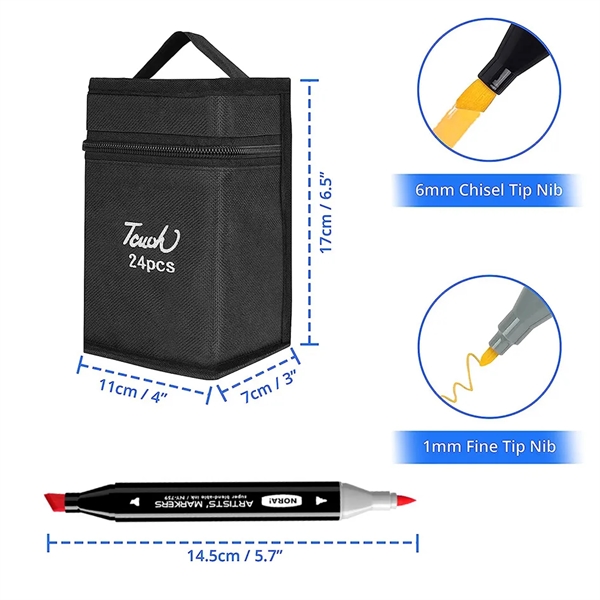 Dual Tip Art Markers Set - Dual Tip Art Markers Set - Image 2 of 2