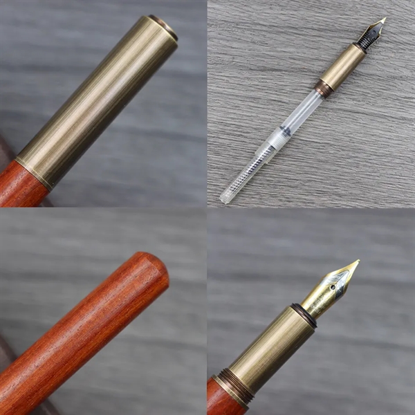 Vintage Brass Fountain Pen - Vintage Brass Fountain Pen - Image 1 of 3