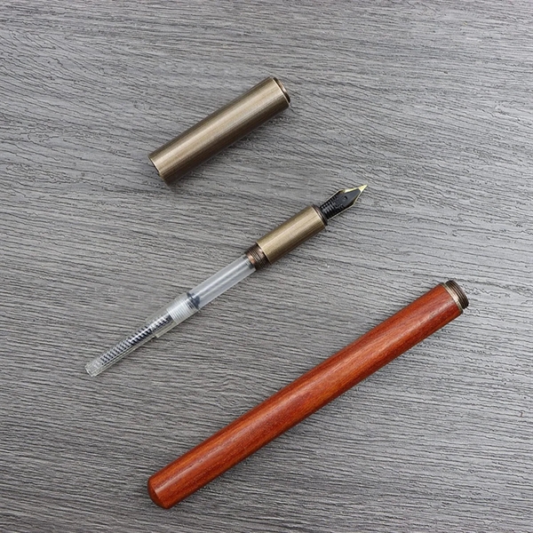 Vintage Brass Fountain Pen - Vintage Brass Fountain Pen - Image 2 of 3