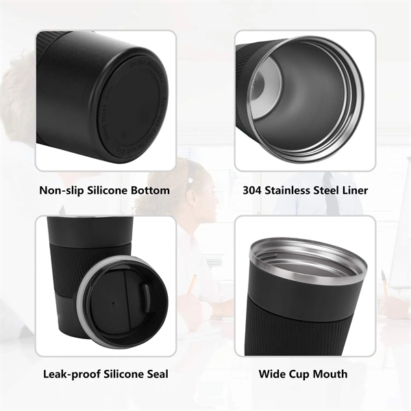 Stainless Steel Vacuum Coffee Cup - Stainless Steel Vacuum Coffee Cup - Image 2 of 5