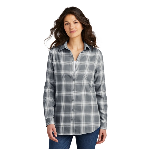 Port Authority Women's Plaid Flannel Tunic . - Port Authority Women's Plaid Flannel Tunic . - Image 28 of 32