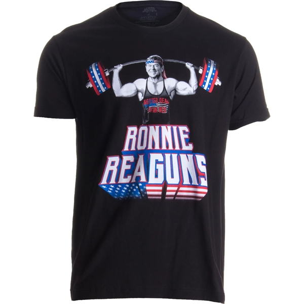 Ronnie ReaGUNS Funny Muscle Weight Lifting USA Unisex Tee - Ronnie ReaGUNS Funny Muscle Weight Lifting USA Unisex Tee - Image 0 of 0