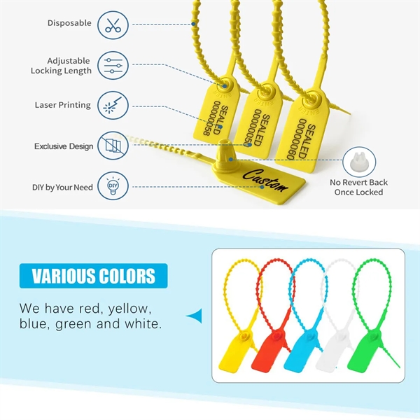 Plastic Tamper Seal Tags - Plastic Tamper Seal Tags - Image 3 of 17