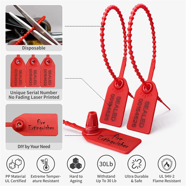 Plastic Tamper Seal Tags - Plastic Tamper Seal Tags - Image 5 of 17