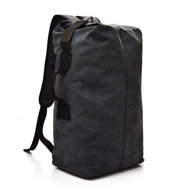 Duffel Bag Top Load Double Strap Canvas Backpack - Duffel Bag Top Load Double Strap Canvas Backpack - Image 2 of 8