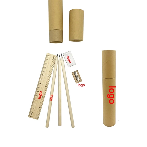 Wooden Pencil Stationery Set - Wooden Pencil Stationery Set - Image 0 of 3