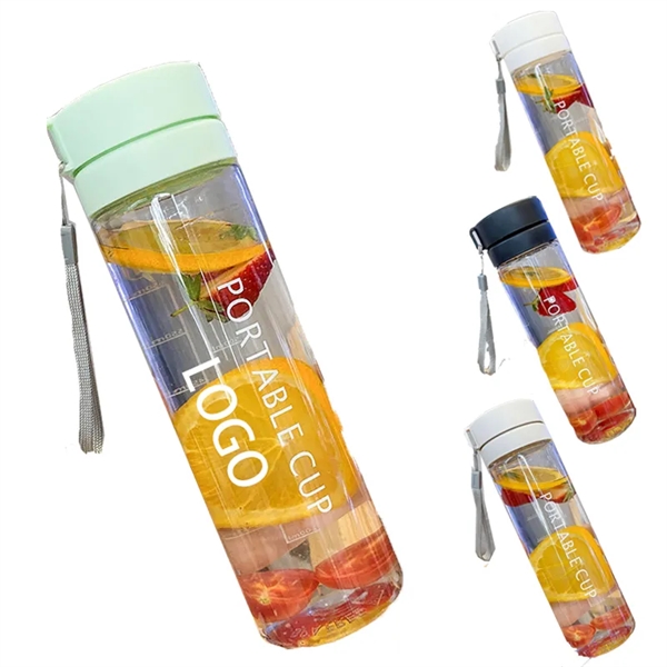 20Oz Fortable Sport Water Bottle With Scale - 20Oz Fortable Sport Water Bottle With Scale - Image 0 of 4