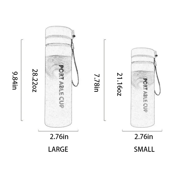 20Oz Fortable Sport Water Bottle With Scale - 20Oz Fortable Sport Water Bottle With Scale - Image 4 of 4