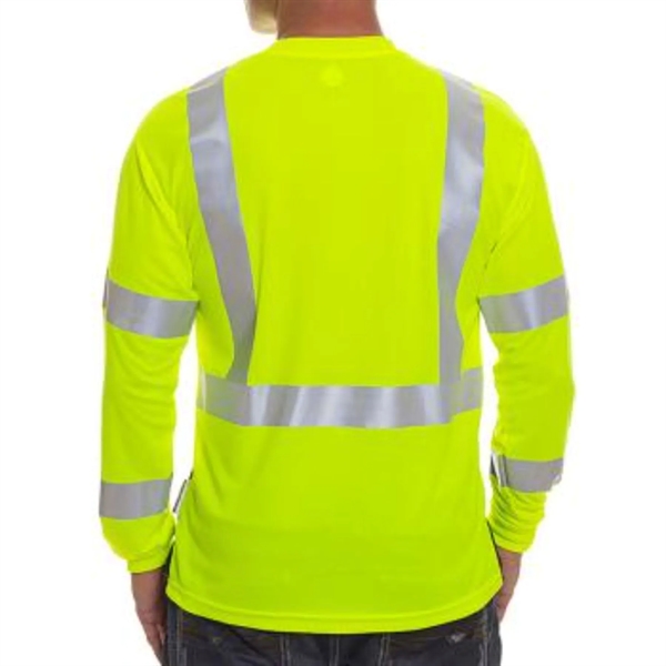 Hi Viz 170gsm Cotton Knitted Class 3 Safety Pocket T-Shirt - Hi Viz 170gsm Cotton Knitted Class 3 Safety Pocket T-Shirt - Image 5 of 5