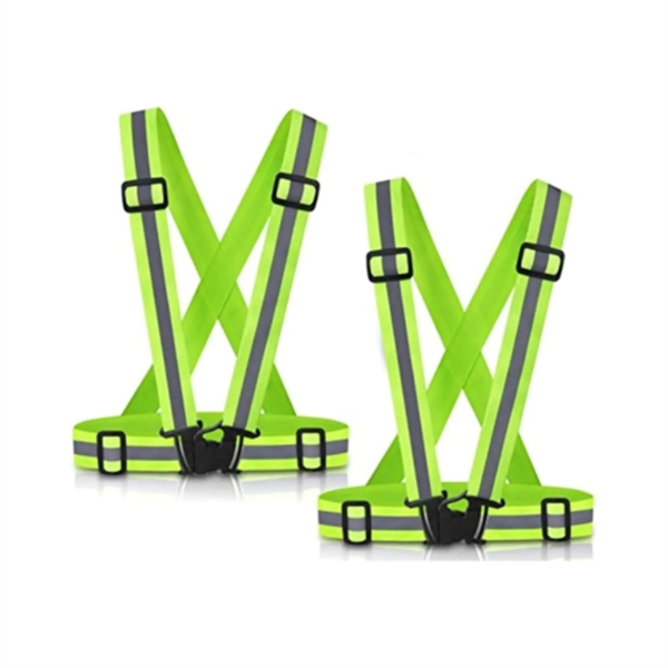 Adjustable Reflective Safety Running Hi Vis Cross Belt - Adjustable Reflective Safety Running Hi Vis Cross Belt - Image 0 of 6