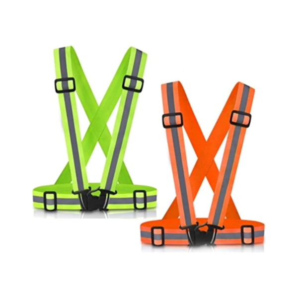 Adjustable Reflective Safety Running Hi Vis Cross Belt - Adjustable Reflective Safety Running Hi Vis Cross Belt - Image 1 of 6