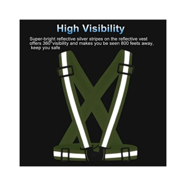 Adjustable Reflective Safety Running Hi Vis Cross Belt - Adjustable Reflective Safety Running Hi Vis Cross Belt - Image 5 of 6