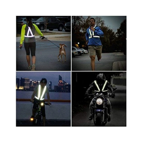 Adjustable Reflective Safety Running Hi Vis Cross Belt - Adjustable Reflective Safety Running Hi Vis Cross Belt - Image 6 of 6