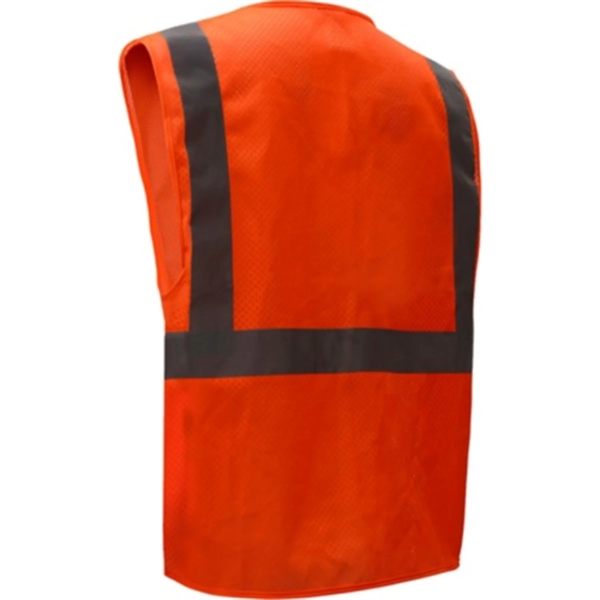 Hi Visibility Reflective Mesh Safety Zip Vest With Pockets - Hi Visibility Reflective Mesh Safety Zip Vest With Pockets - Image 1 of 3