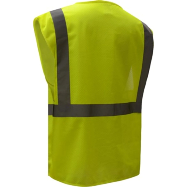Hi Visibility Reflective Mesh Safety Zip Vest With Pockets - Hi Visibility Reflective Mesh Safety Zip Vest With Pockets - Image 3 of 3