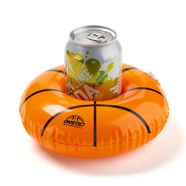 Inflatable Basketball Floating Coaster - Inflatable Basketball Floating Coaster - Image 0 of 1