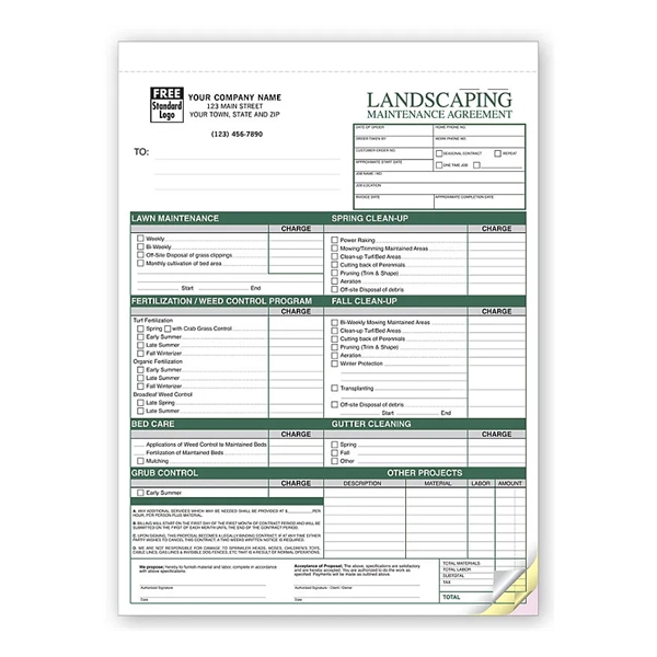 Custom Landscaping Maintenance Agreements