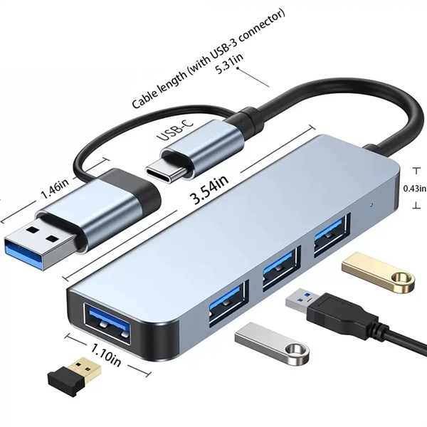 4 Ports USB Hub Adapter - 4 Ports USB Hub Adapter - Image 1 of 4