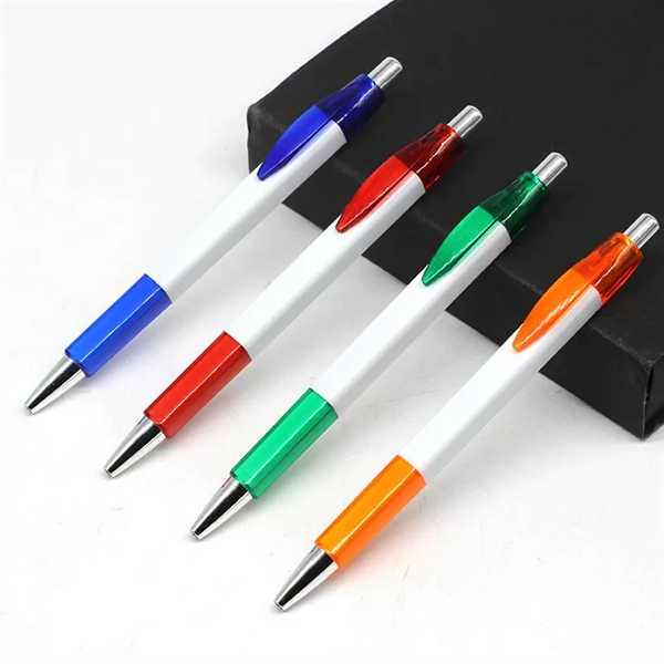 Promotional Plastic Retractable Ballpoint Pen - Promotional Plastic Retractable Ballpoint Pen - Image 1 of 3