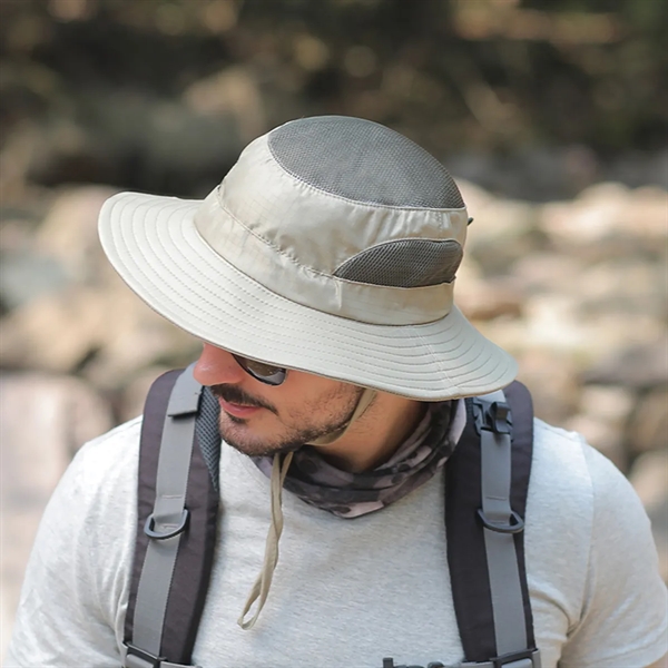Breathable Wide Brim Sun Hat - Breathable Wide Brim Sun Hat - Image 2 of 2